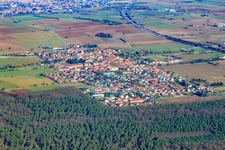 Ortsansicht aus Südwesten in Westheim im Bundesland Rheinland-Pfalz, Deutschland