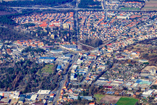 Speyer Nord von Süden im Bundesland Rheinland-Pfalz, Deutschland