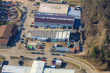 Gewerbegebiet Horst, Frey Metalltechnik im Ortsteil Minderslachen in Kandel im Bundesland Rheinland-Pfalz, Deutschland