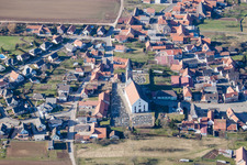 Dorfansicht in Schleithal im Bundesland Bas-Rhin, Frankreich
