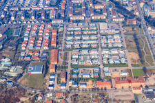 Quartier Vauban, Charles-de-Gaulle-Straße in Landau in der Pfalz im Bundesland Rheinland-Pfalz, Deutschland
