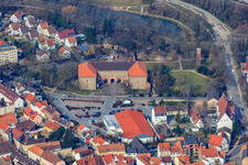 Ludwigstor und Bahnhofstr in Germersheim im Bundesland Rheinland-Pfalz, Deutschland