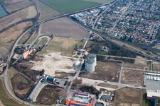 Luftaufnahme von Palais des Schloss Eremitage Waghäusel in Waghäusel im Bundesland Baden-Württemberg, Deutschland