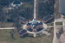Palais des Schloss Eremitage Waghäusel im Ortsteil Wiesental in Waghäusel im Bundesland Baden-Württemberg, Deutschland