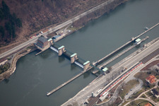 Schleuse Neckargemünd im Ortsteil Ziegelhausen in Heidelberg im Bundesland Baden-Württemberg, Deutschland