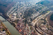 Altstadt in Neckargemünd im Bundesland Baden-Württemberg, Deutschland