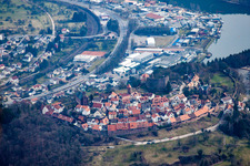 Dilsberg von Westen in Neckargemünd im Bundesland Baden-Württemberg, Deutschland