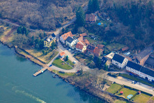 Neckarhäuserhof, Fähre über den Neckar nach Neckarhausen im Ortsteil Mückenloch in Neckargemünd im Bundesland Baden-Württemberg, Deutschland