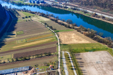 Neckarwiesen in der Au in Eberbach im Bundesland Baden-Württemberg, Deutschland