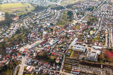 Schrägluftbild von Mosbach im Bundesland Baden-Württemberg, Deutschland