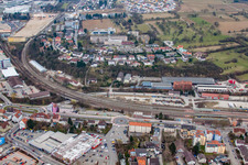 Bahnhofstr in Bretten im Bundesland Baden-Württemberg, Deutschland