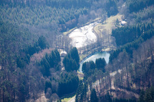 Fischweier am Neubach in Bitche im Bundesland Moselle, Frankreich