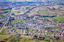 Luftbild von Petit-Réderching im Bundesland Moselle, Frankreich
