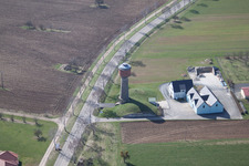 Petersbach im Bundesland Bas-Rhin, Frankreich vom Flugzeug aus