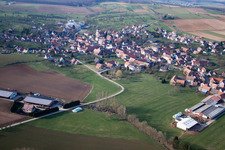 Mietesheim im Bundesland Bas-Rhin, Frankreich aus der Luft