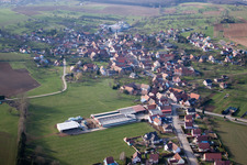 Mietesheim im Bundesland Bas-Rhin, Frankreich vom Flugzeug aus