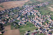 Gunstett im Bundesland Bas-Rhin, Frankreich aus der Luft