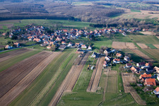 Retschwiller im Bundesland Bas-Rhin, Frankreich vom Flugzeug aus