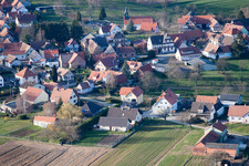 Retschwiller im Bundesland Bas-Rhin, Frankreich aus der Vogelperspektive