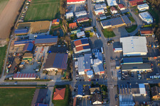 Industriegebiet Am Gäxwald mit REHA med in Herxheim bei Landau im Bundesland Rheinland-Pfalz, Deutschland