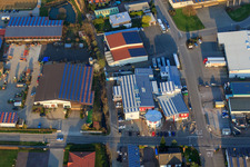 Luftbild von Industriegebiet Am Gäxwald mit REHA med in Herxheim bei Landau im Bundesland Rheinland-Pfalz, Deutschland