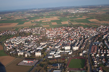 Ortsteil Münchingen in Korntal-Münchingen im Bundesland Baden-Württemberg, Deutschland von oben