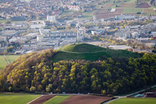 Windenergieanlagen ( WEA ) - Windrad- auf auf dem Grünen Heiner an der A81 im Ortsteil Korntal in Korntal-Münchingen im Ortsteil Weilimdorf in Stuttgart im Bundesland Baden-Württemberg, Deutschland