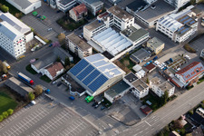 METDRA Metall- und Drahtwarenfabrik GmbH, Dieselstr im Ortsteil Eltingen in Leonberg im Bundesland Baden-Württemberg, Deutschland von oben gesehen