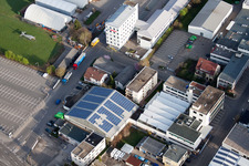 METDRA Metall- und Drahtwarenfabrik GmbH, Dieselstr im Ortsteil Eltingen in Leonberg im Bundesland Baden-Württemberg, Deutschland aus der Vogelperspektive