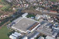 Luftbild von GEZE Reinhold-Vöster-Straße in Leonberg im Bundesland Baden-Württemberg, Deutschland