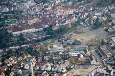 Johannes-Kepler-Gymnasium, Lindenstr in Leonberg im Bundesland Baden-Württemberg, Deutschland aus der Vogelperspektive