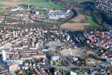 Drohnenbild von Johannes-Kepler-Gymnasium, Lindenstr in Leonberg im Bundesland Baden-Württemberg, Deutschland