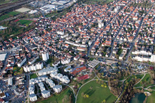 Ostertag Realschule, Tiroler Straße im Ortsteil Eltingen in Leonberg im Bundesland Baden-Württemberg, Deutschland aus der Luft