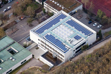 August-Lämmle-Schule, Gerlinger Straße im Ortsteil Ramtel in Leonberg im Bundesland Baden-Württemberg, Deutschland aus der Luft betrachtet