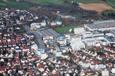 Luftbild von METDRA Metall- und Drahtwarenfabrik GmbH, Dieselstr im Ortsteil Eltingen in Leonberg im Bundesland Baden-Württemberg, Deutschland