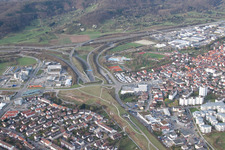Süd-Portal des Engelbergtunnel (A81) im Ortsteil Ramtel in Leonberg im Bundesland Baden-Württemberg, Deutschland