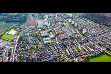 Siedlungsgebiet im Ortsteil Giebel in Stuttgart im Bundesland Baden-Württemberg, Deutschland