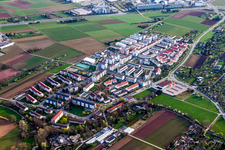 Siedlungsgebiet im Ortsteil Hausen in Stuttgart im Bundesland Baden-Württemberg, Deutschland