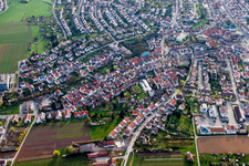 Ortsansicht der Straßen und Häuser der Wohngebiete in Weilimdorf in Stuttgart im Bundesland Baden-Württemberg, Deutschland
