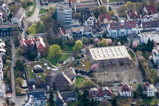 Gebäude der Veranstaltungshalle Stadthalle Korntal im Ortsteil Korntal in Korntal-Münchingen im Bundesland Baden-Württemberg, Deutschland