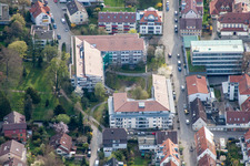 Gebäude des Altersheim - Seniorenresidenz des Altenzentrum Korntal im Ortsteil Korntal in Korntal-Münchingen im Bundesland Baden-Württemberg, Deutschland
