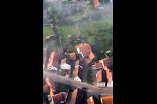 Eichstr in Minfeld im Bundesland Rheinland-Pfalz, Deutschland vom Flugzeug aus