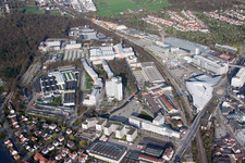 Porsche Werk 4 im Ortsteil Zuffenhausen in Stuttgart im Bundesland Baden-Württemberg, Deutschland