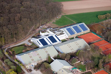 Luftbild von Württemb. Tennisbund, Emerholzweg im Ortsteil Stammheim in Stuttgart im Bundesland Baden-Württemberg, Deutschland
