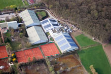 Württemb. Tennisbund, Emerholzweg im Ortsteil Stammheim in Stuttgart im Bundesland Baden-Württemberg, Deutschland aus der Vogelperspektive