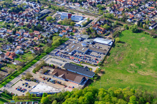 Gewerbegebiet Lauterburger Straße mit ALD, und Tretter Automobile GmbH & Co. KG von Süden in Kandel im Bundesland Rheinland-Pfalz, Deutschland