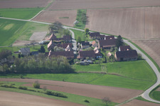 Luftbild von Schleithal im Bundesland Bas-Rhin, Frankreich