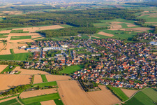 Ortansicht aus Nordwesten im Ortsteil Rheinbischofsheim in Rheinau im Bundesland Baden-Württemberg, Deutschland