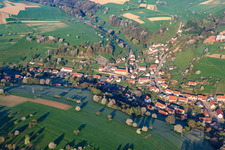 Breidenbach von Osten im Bundesland Moselle, Frankreich