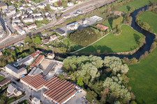 Carignan im Bundesland Ardennes, Frankreich von oben